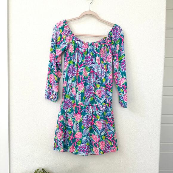 Lilly Pulitzer Lana Skort Romper - Off Shoulder, Size XS (NWOT) - Picture 2 of 10